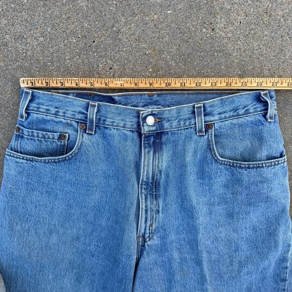 Vintage Y2K Levi’s 560 Loose Fit Tapered Leg Blue Denim Jeans 36x32 - Picture 7 of 11